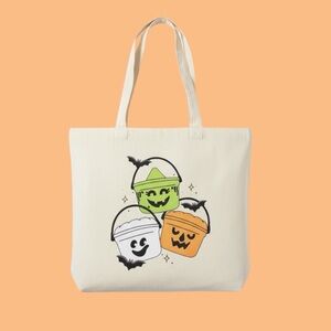 1990s Style Happy Meal Halloween Buckets Tote Bag